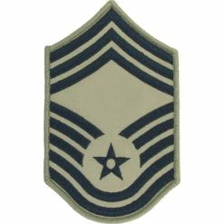 Best Pirce 🧨 Exchange Select Air Force Rank CMSgt E-9 Subdued Small (ABU) 👏