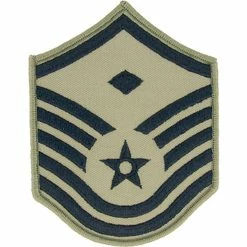Promo 🌟 Exchange Select Air Force Rank MSgt 1st Sgt E-7 Subdued Small With Diamond (ABU) 🧨