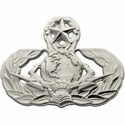 Deals 👏 Other Brands Air Force Master Cyberspace Support Badge, Mirror Finish, Midsize 🔔