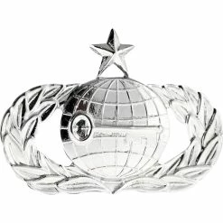 New 💯 Ira Green, Inc Air Force Senior Intelligence Badge, Pin-On, Mid-Size, Mirror Finish 🌟