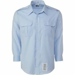 Cheapest 🧨 Other Brands Air Force Male Long Sleeve 👚 Shirt Blue 🛒