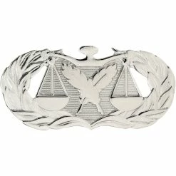 New 😉 Other Brands Air Force Basic Paralegal Badge, Mirror Finish, Regular Size ❤️