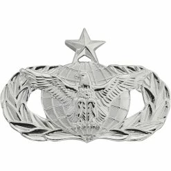 Promo 🔥 Ira Green, Inc Air Force Senior Force Protection Badge, Mirror Finish, Pin-On, Mid-Size 🔥