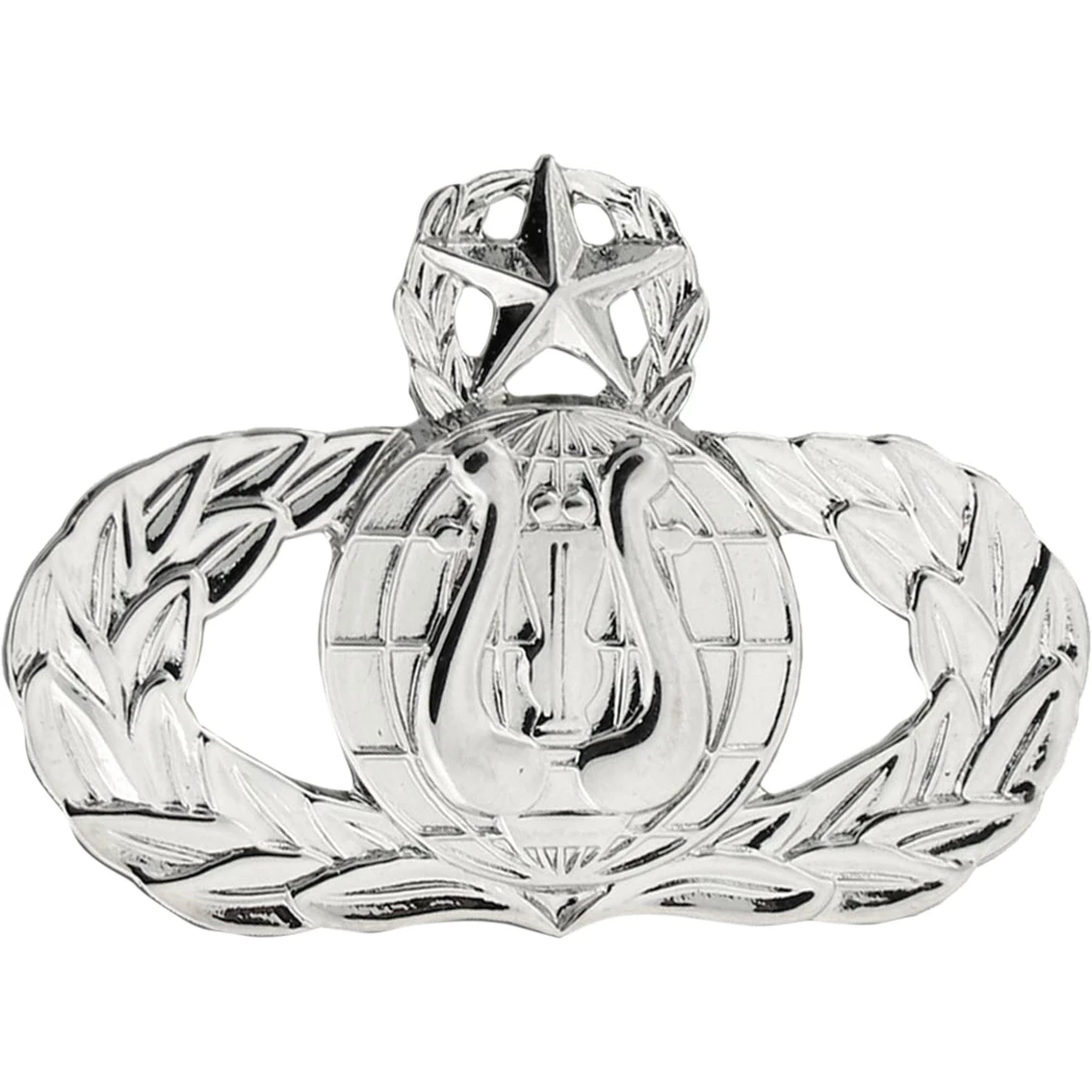 Promo ❤️ Ira Green, Inc Air Force Master Band Badge, Mirror Finish, Medium Size ⭐ 3 Promo ❤️ Ira Green, Inc Air Force Master Band Badge, Mirror Finish, Medium Size ⭐