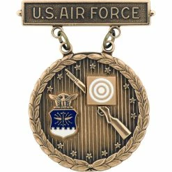 Promo ❤️ Ira Green, Inc Air Force Bronze Excellence Competition Rifleman With Wreath Large Badge 💯