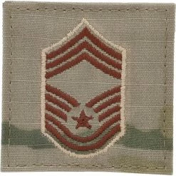 Deals 🔔 Ira Green, Inc Air Force Chief Master Sergeant (CMSgt) E-9 Rank Hook & Loop (OCP) 🤩