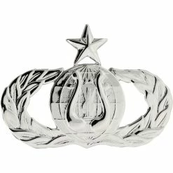 Cheap ✨ Other Brands Air Force Senior Band Badge, Mirror Finish, Regular Size 🔔