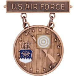 Outlet ⌛ Ira Green, Inc Air Force Excellence Competition Rifleman Bronze Large Badge Pin-On (ABU) 🔥