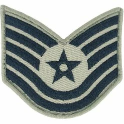 Outlet 🌟 Exchange Select Air Force Rank TSgt E-6 Subdued Large (ABU) 🎁